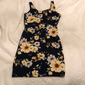Floral skintight dress